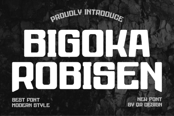 Bigoka Robisen: A Bold Display Font for Impactful Marketing Visuals