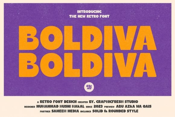 Boldiva: A Bold Display Font for Dynamic Web Design