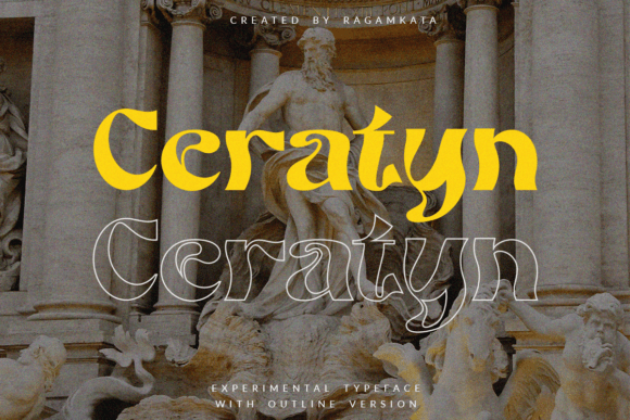 Ceratyn: A Psychedelic Typeface for Bold Marketing Visuals
