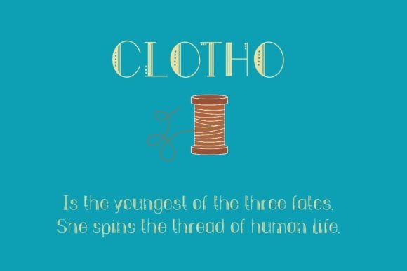 Clotho Font: Quirky Art Deco Style for Small Business Branding