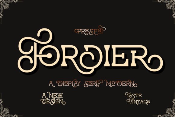 Fordier Font: Elegant Serif Typography for Small Business Branding