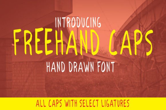 Freehand Caps: A Trendy All-Caps Display Font for Modern Branding Projects