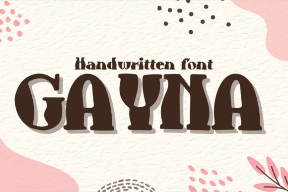Gayna: A Playful Display Font for Modern Editorial Design