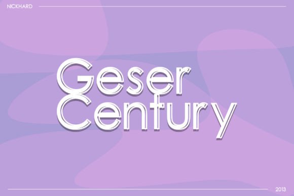 Geser Century Font: Bold Clarity for Handmade Labels