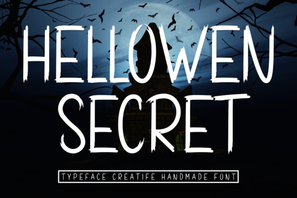 Hellowen Secret Font: A Display Typeface for Friendly Campaigns