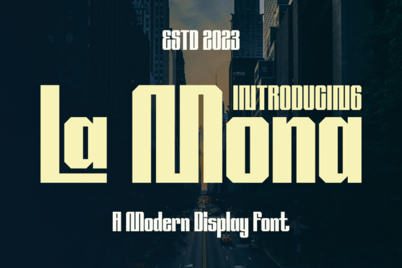 La Mona: A Bold Display Font for Modern Editorial Design
