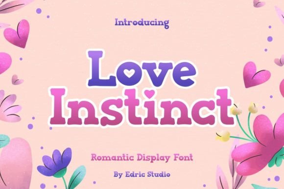 Love Instinct: A Playful Display Font for Digital Branding and Web Design