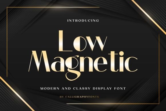 Low Magnetic: A Display Font That Elevates Campaign Typography
