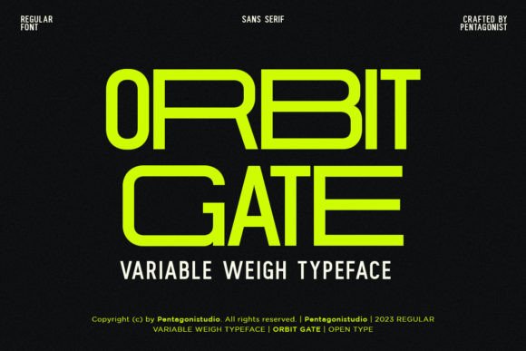 Orbit Gate: A Display Font That Elevates Campaign Visuals with Modern Flair