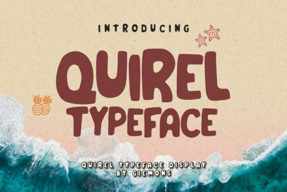 Quirel Font: A Playful Display Typeface for Small Business Branding
