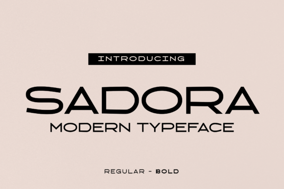 Sadora: A Modern Sans-Serif Font for Sleek Brand Identities