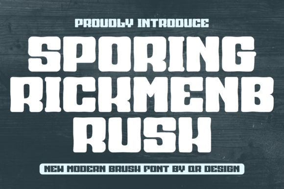 Sporing Rickmen Brush Font for Bold Campaign Visuals