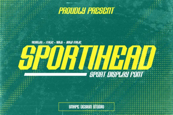 Sportihead: A Bold Typeface for Energetic Editorial Design