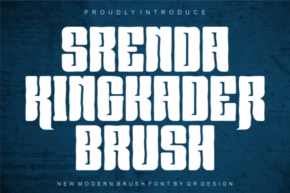 Srenda Kingkader Brush Font for Bold Marketing Visuals