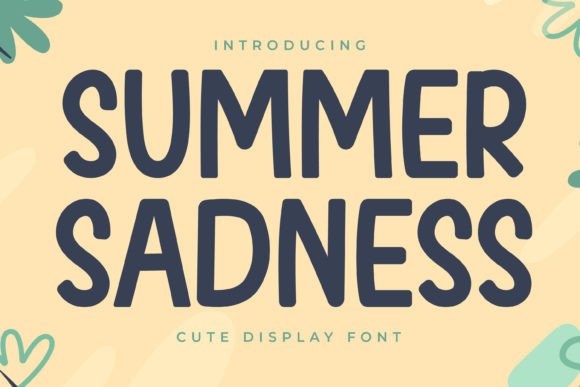 Summer Sadness Font: A Lively Display Typeface for Editorial Charm