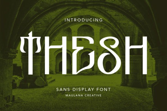 Thesh: A Bold Display Font for Branding That Stands Out