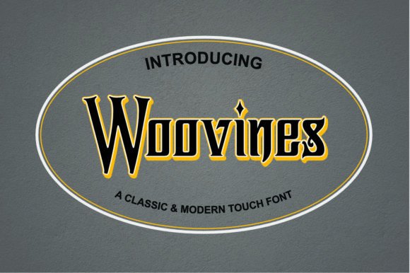 Woovines: A Display Font That Bridges Classic Elegance and Modern Simplicity
